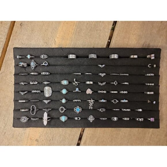 New 82 Pcs Vintage Silver Knuckle Rings Set for Women, Bohemian Stackable Joint - Picture 1 of 1